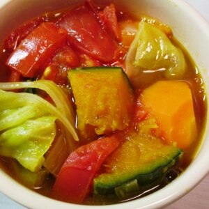 野菜たっぷり！カレースープ